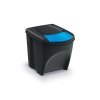 Zestaw koszy do segregacji SORTIBOX 3x25L czarny / kolorowe klapki